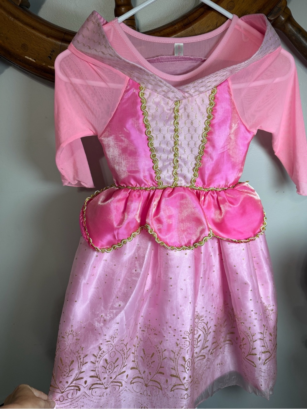 Girls Pink Princess Costume Dress
